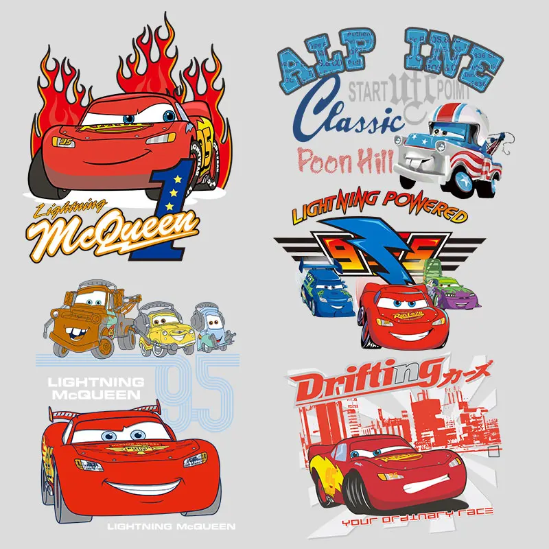 Brand Cars applique for cloth Heat Vinyl Ironing Stickers Decor Cheap easy to use firm and fadeless stickers