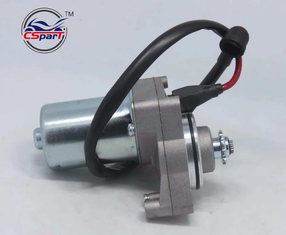 3 Bolt Upper Electric Starter Motor for 50cc 70cc 90cc 110cc 125cc Dirt Pit Bike Atv Quads Go Kart Buggy 4-Stroke Engine