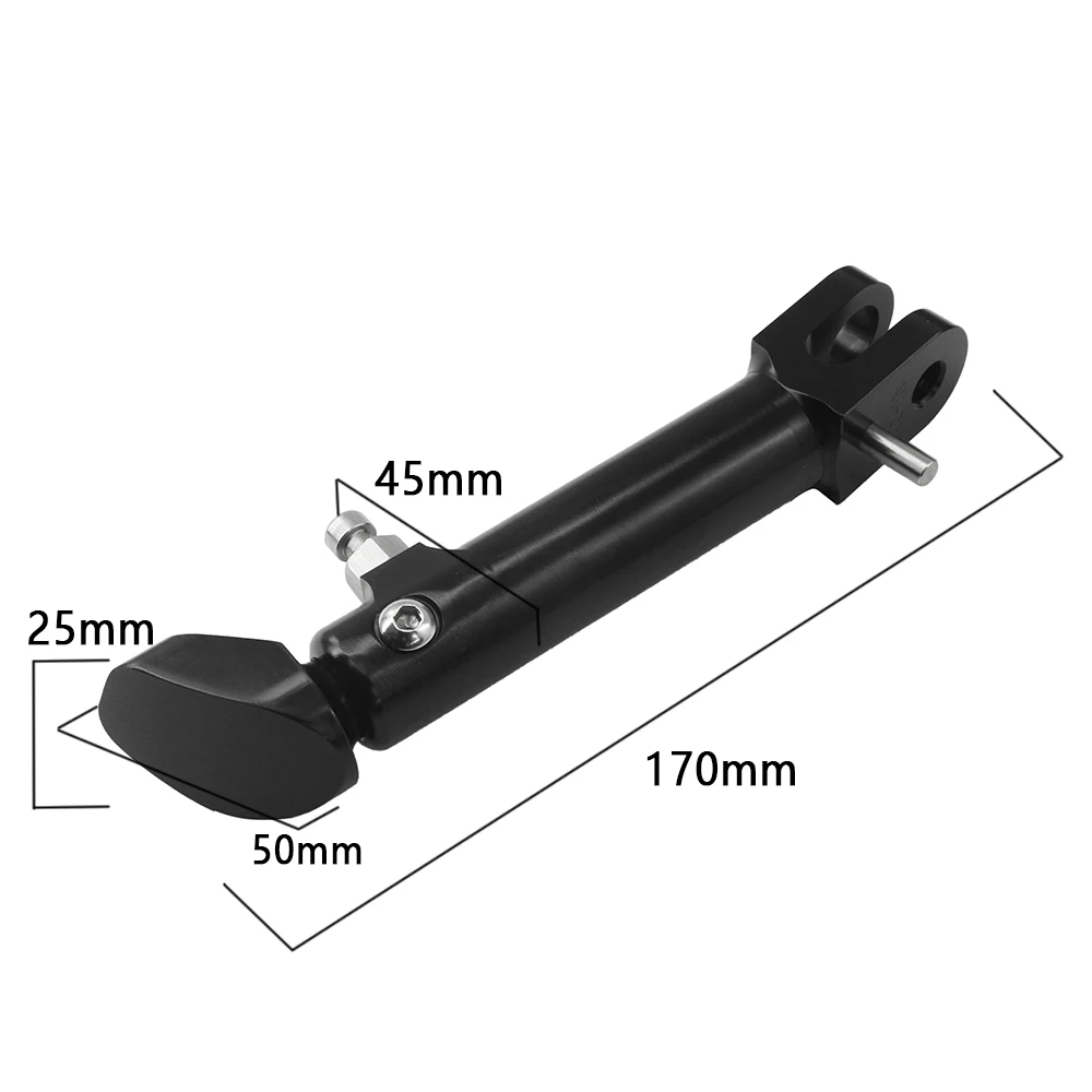 For Kawasaki Z900 RS Z900RS Z 900 RS 2018-2024 Motorcycle CNC Aluminum  Adjustable Kickstand Foot Side Stand Support Black