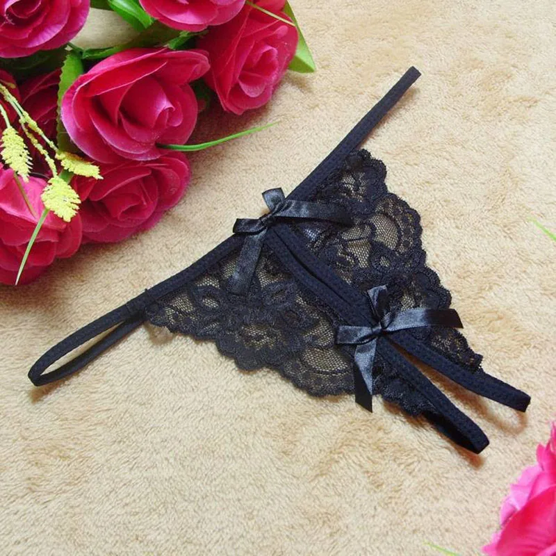 Women Sexy Lingerie Erotic Open Crotch Panties Lace Transparent Crotchless Underwear Underpants Lace Sexy G-String Hot Sale