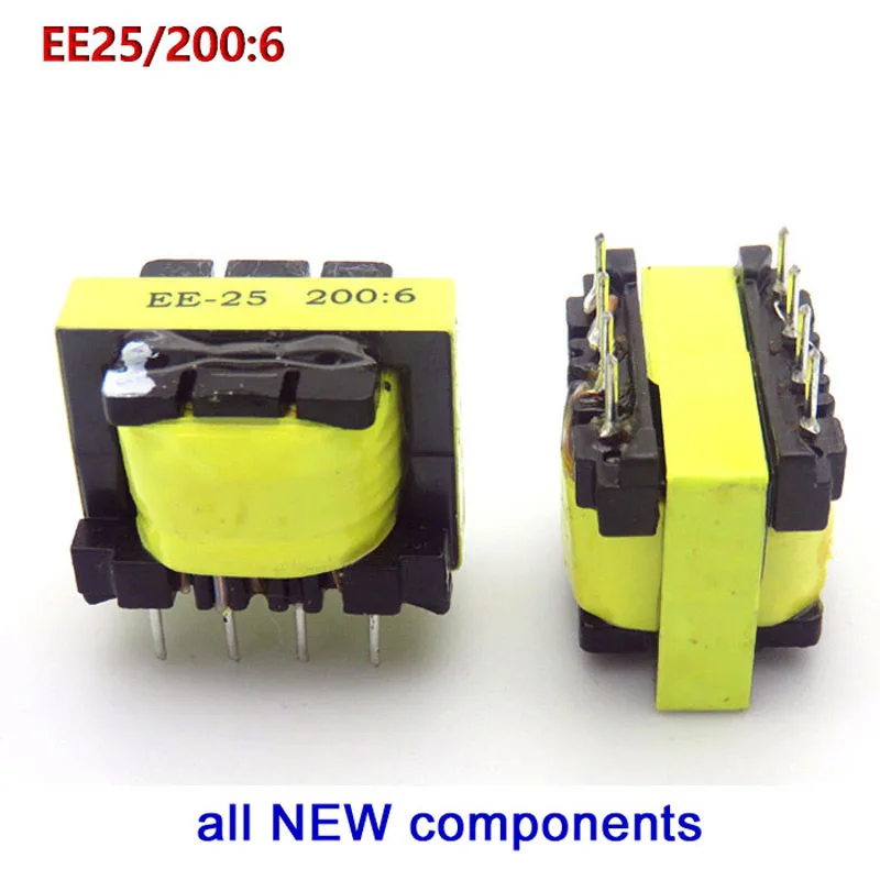 Welding machine transformer EE25 200:6 for ZX7/WS/LGK inverter auxiliary power transformer，High Frequency Pulse，8feet