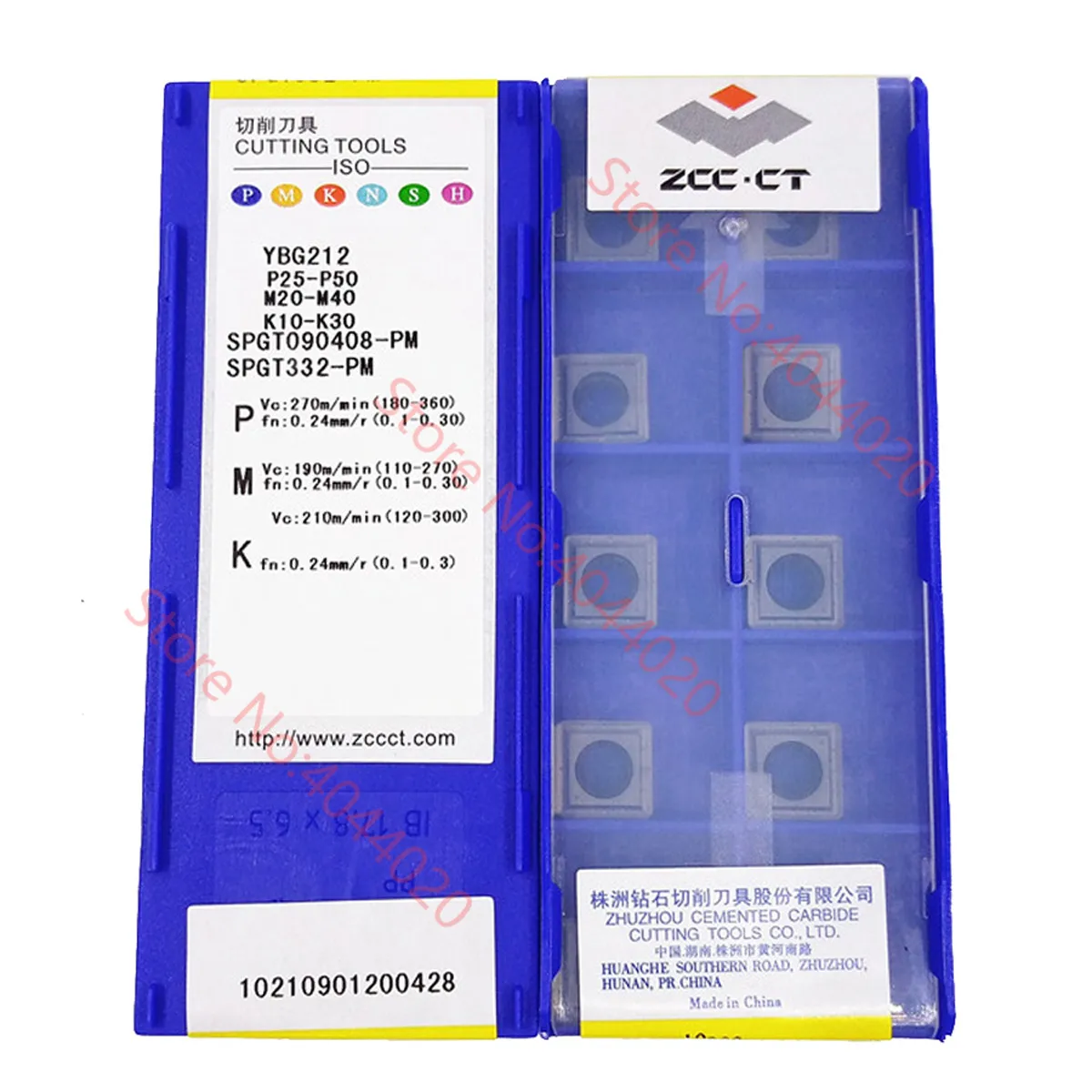 ZCC.CT SPGT050204 SPGT060204 SPGT07T308 SPGT090408 SPGT110408 SPGT140512 YBG205 YBG212 U Drill Carbide Insert SPGT Inserts