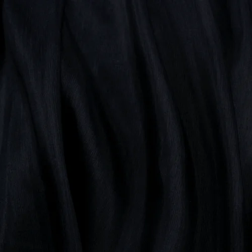 pure black 50% silk and 50% linen fabric silk blended fabric 14momme,SLN098