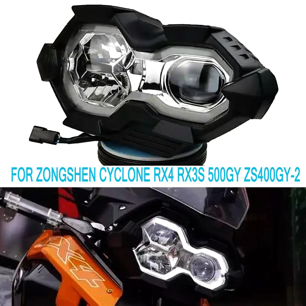 NEW For ZongShen Cyclone RX3S RX4 500GY LED Headlight Headlight Cyclone RX3S RX4 500GY