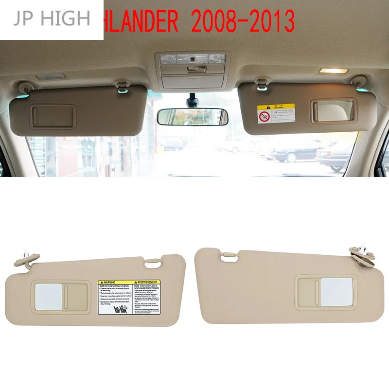 

Пара левая и правая боковая лампа для Toyota Highlander 2008-2013 с лампой для макияжа 74320-48500