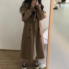 Women Long Casual Trench Coat #3