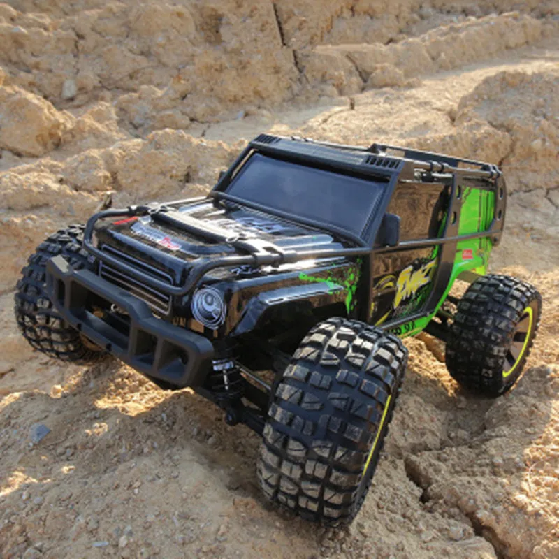 new Electric Top Speed Racing RC Climbing Car 1/10 45km/h Hydraulic Shock Absorber 4WD Remote Control Car Desert Crawler Car gif