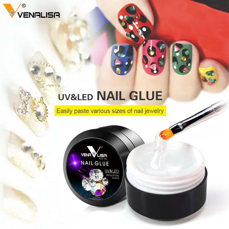 Venalisa Factory Lieferant Diamond Sticky Gel Super Texture Transparent Clear Color Diamond Decoration Stick Nowipe Nagelkleber – Detail 8
