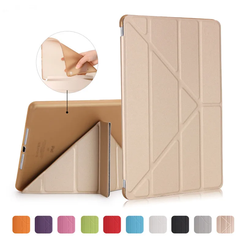 Tablet Protective Case for Apple iPad mini 4 mini 5 3-Flod silicone Cover For iPad mni 4   mini 5 2019 7.9 inch tablet Holder