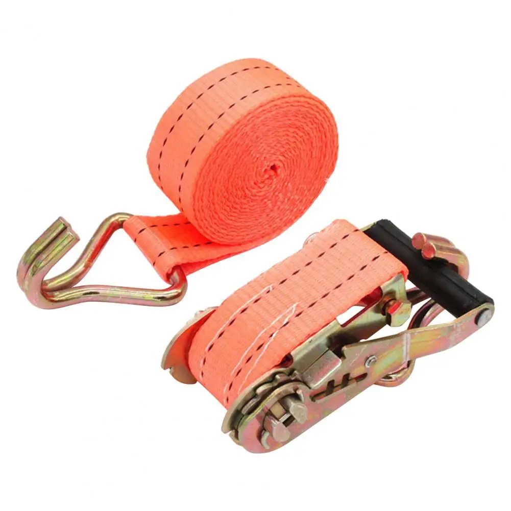 6m Luggage Cargo Strap Double Hook Strong Load-bearing Tensioning Belt Portable Tie Down Straps for Car Trucks