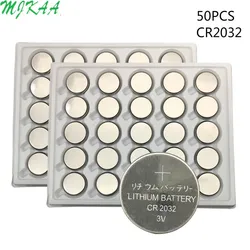 50PCS CR2032 Batterie a Bottone BR2032 DL2032 ECR2032 Batteria Al Litio Della Moneta Delle Cellule 3V CR 2032 Per La Vigilanza Elettronica Giocattolo A distanza