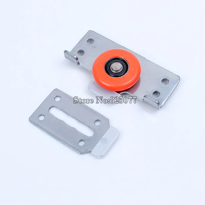 

2PCS Heavy Wardrobe Sliding Door Wheel with Bearing Cupboard Door Nylon PulleyRoller Furniture Hardware Accessories