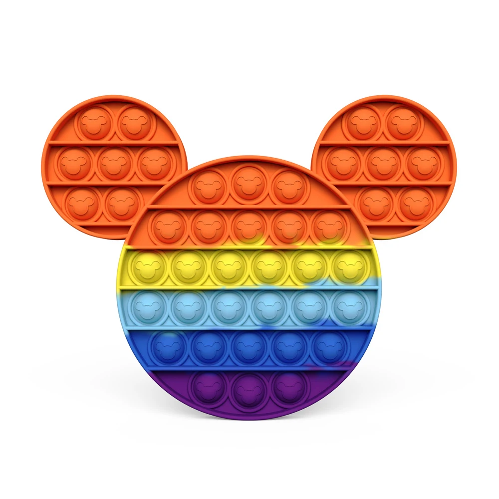 Rainbow Push Bubble Stress Reliever Toys For adults and Children To Relieve Stress, Suitable For Autism Needs Thrust Toys