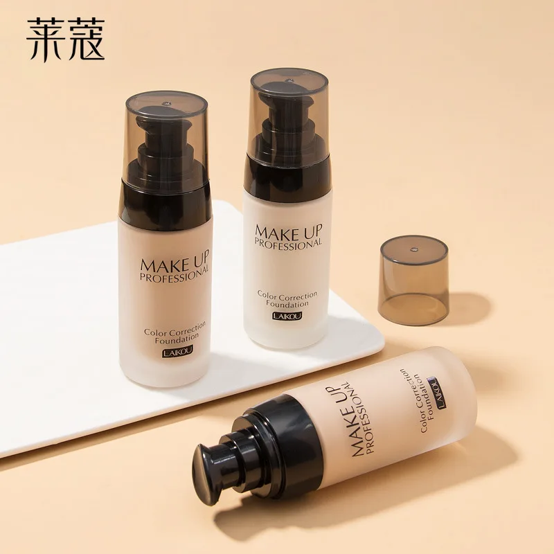 

LAIKOU Concealer Brightening Moisturize Oil control Waterproof Maquiagem 40g Foundation Makeup Base Face Cream Liquid Foundation