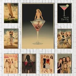 Sex and the City Classic US TV Shows Vintage Retro Poster Decorative Wall Stickers Home Kraft Posters Bar Art Decor