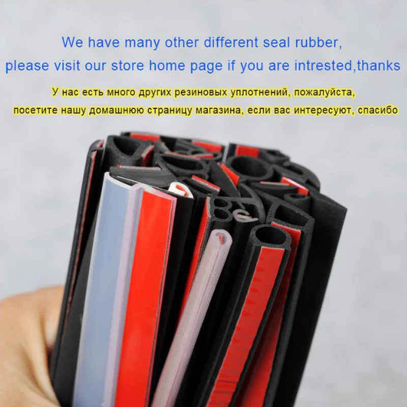 Car Door Seal Rubber Slanted T-Type Car Rubber Sealing Strips Auto Seal Rubber Weatherstrip Door Seal Strips Car Accessories