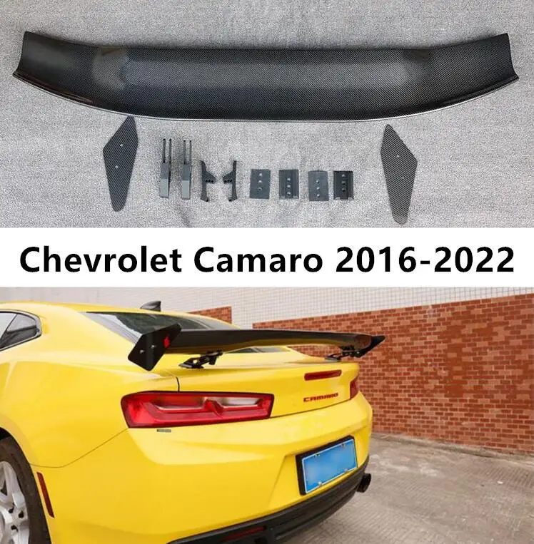 Spoiler For Chevrolet Camaro 2016 2017 2018 2019 2020 2021 2022 Wing Lip Tail Trunk Spoilers Real Carbon Fiber APR STYLE