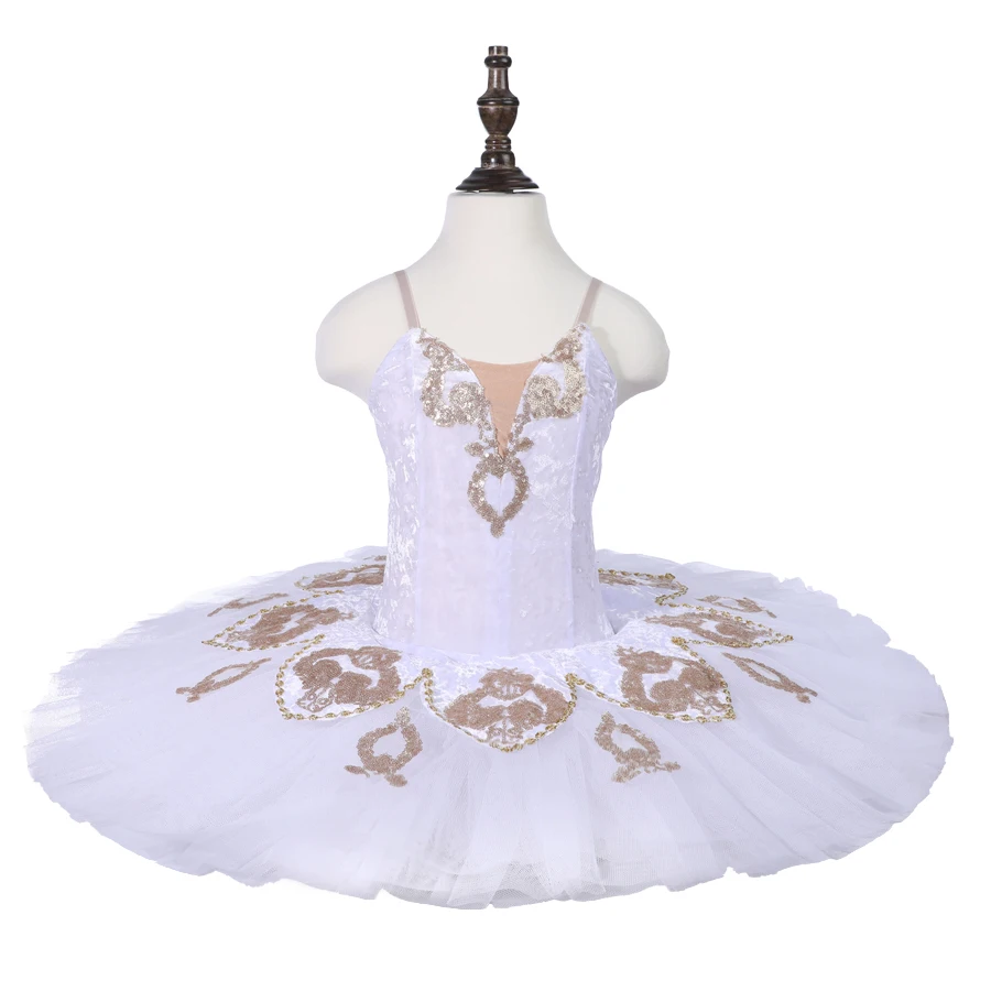 

High Quality Cheap 7 Layers Kids Girls Performance Wear White Ballet Tutu Dress Costume