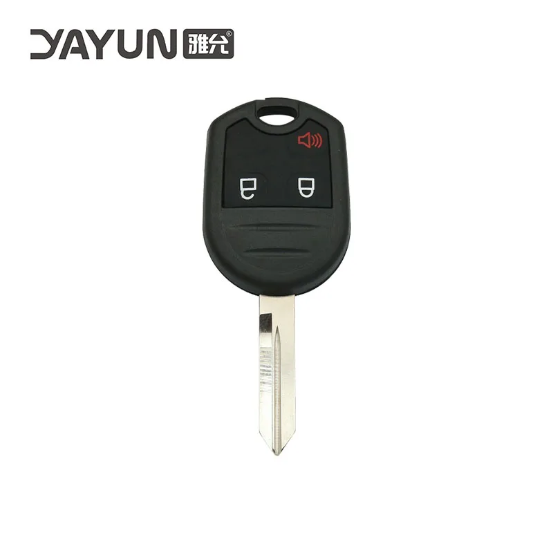 

YAYUN ForFordLincoln Remote 2+1 Buttons Uncut H75 Key blank blade With Battery Connerctor Transponder Car Key Shell Case