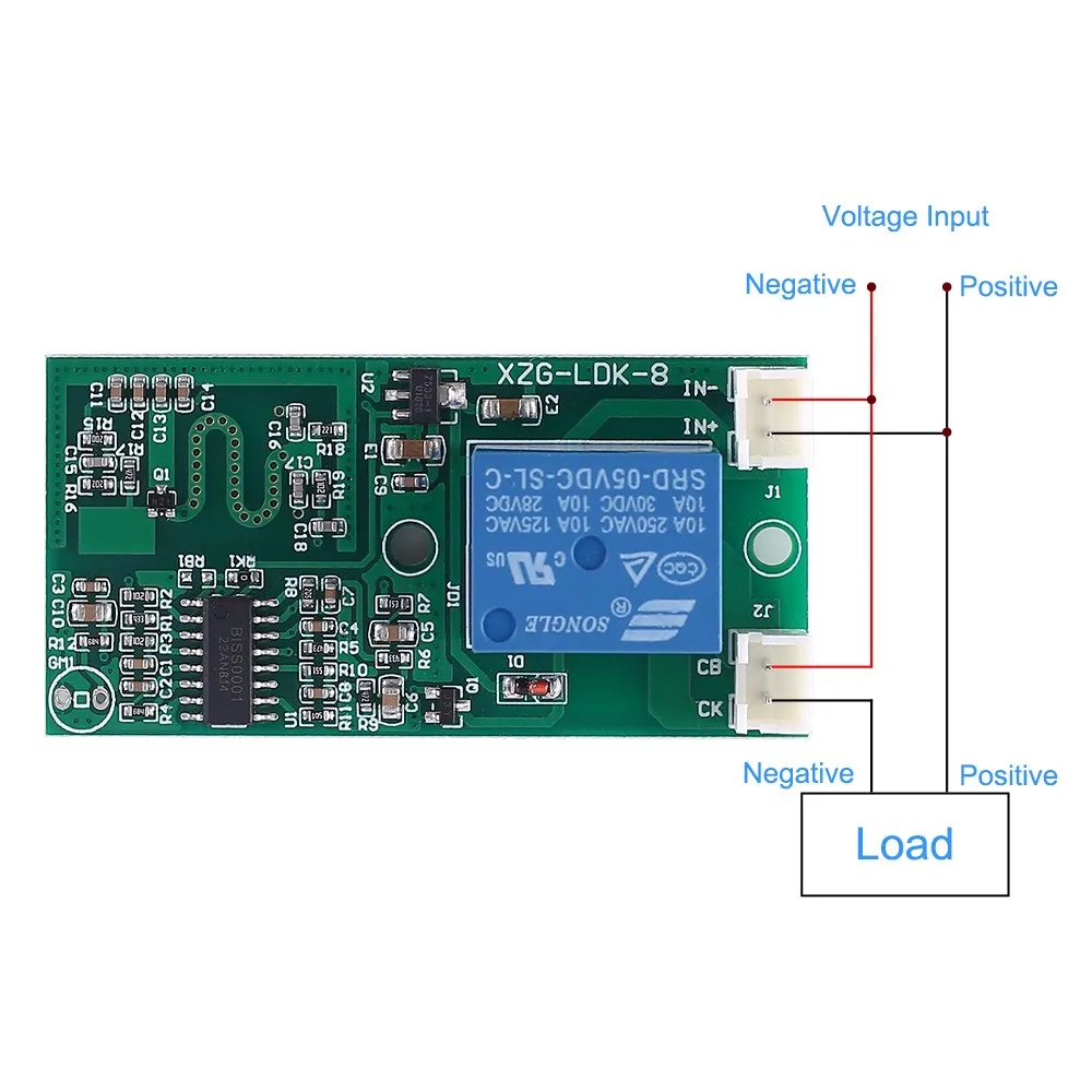 Microwave Radar Sensor Module Delay Time Relay Switch Controller 3.3V 5V 12V 24V 36V Sensing Distance 5m 10m 15m