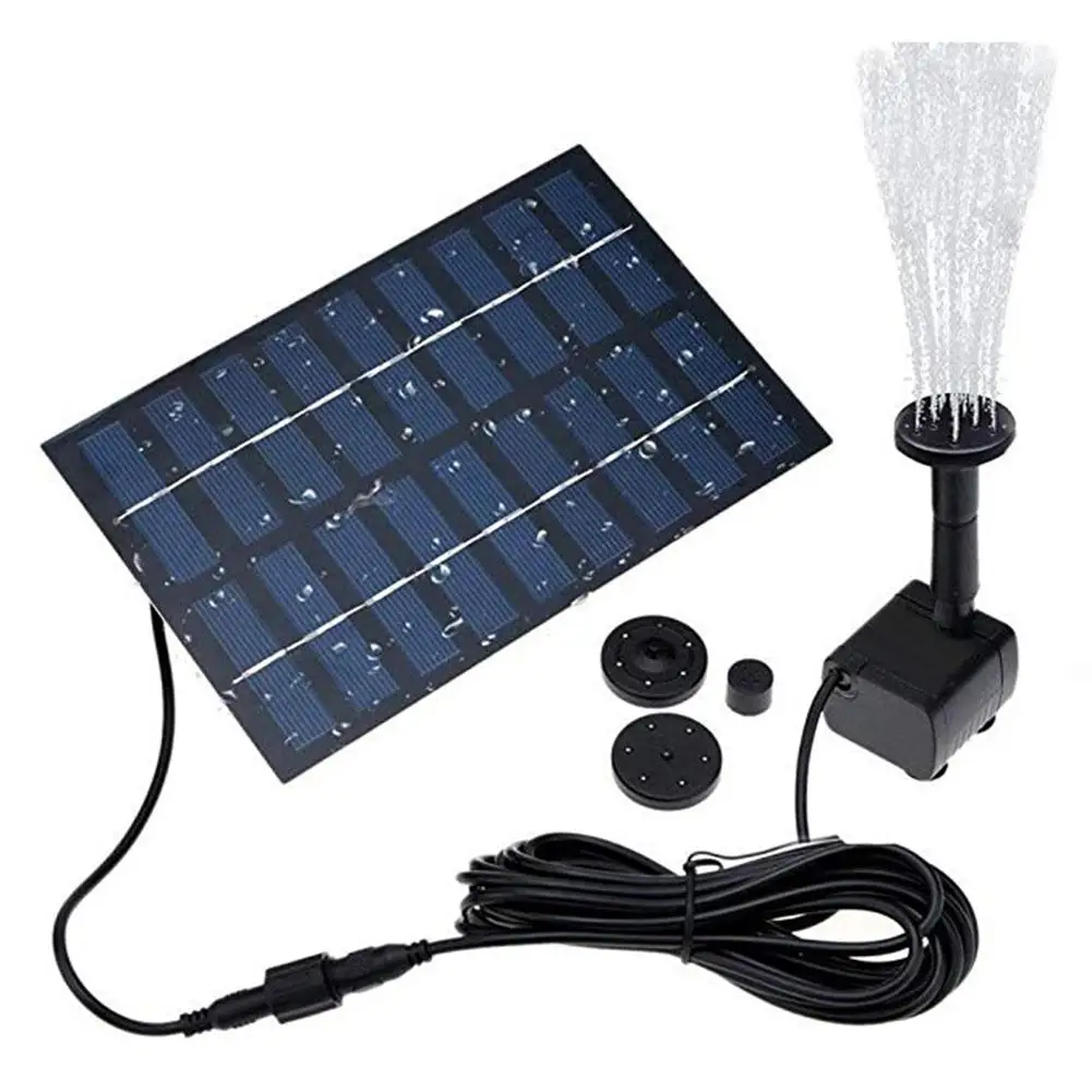 

Solar Water Pump for Garden Decoration, Decorative Floating Fountain, Pond for Balcony, Outdoor, 9V, 2W