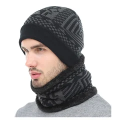 Men Winter Hats Women Skullies Beanies For Women Winter Knitted Hat Scarf Male Gorra Ski Sport Bonnet Warm Thick Beanie Hat Cap