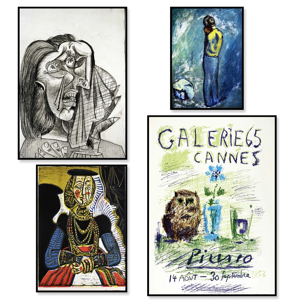 Pablo Picasso Mere et Enfant prints, Weeping Woman, Portrait of a Young Girl, Young Posters After Cranach, Cannes Gallery prints