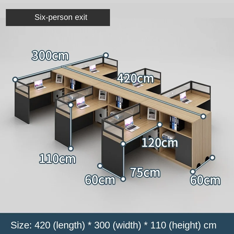 Office furniture simple modern staff desk staff seat screen card seat desk chair