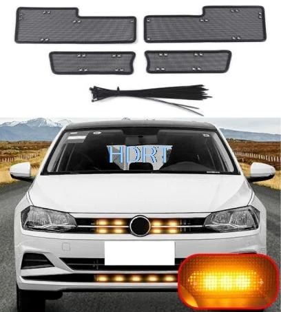 Car Middle Insect Screening Mesh Front Grille Insert Net Anti-mosquito Dust for Volkswagen POLO plus 2019 2020 2021