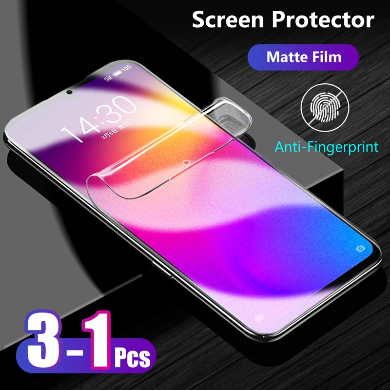 Full Cover Matte Hydrogel Film For Meizu 17 M10 16 16s 16T 16Xs Note 9 8 Plus No Fingerprint Frosted Game Screen Protector