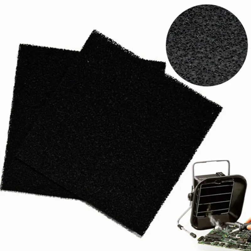 5 esponja de filtro de carbón activado negro de alta calidad, 13x13x1cm para 493 absorbente de humo de soldadura, esponja de escape ESD