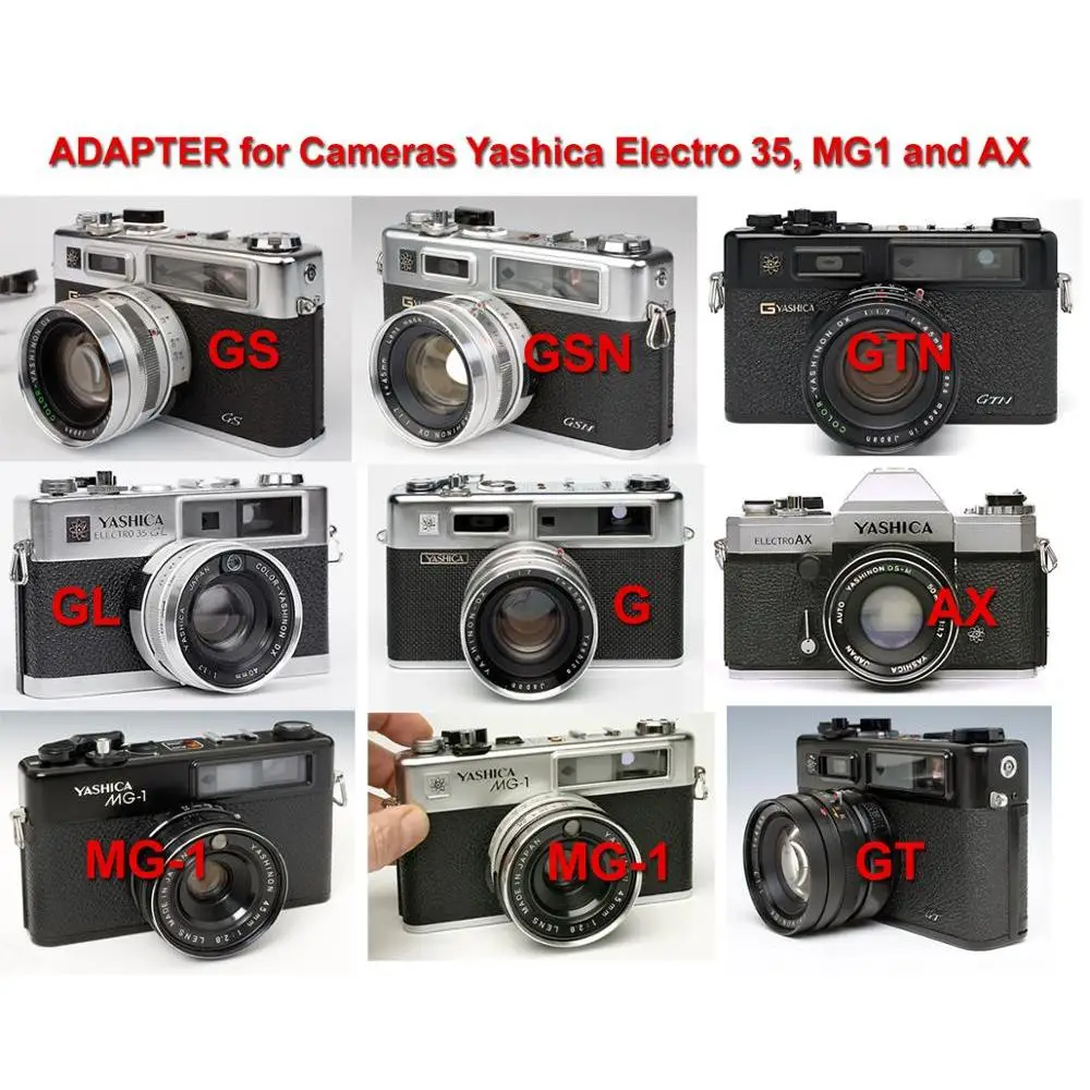 アダプタ + バッテリー + キット: ヤシカ電気35、gl、g、gs、gsn、gtn
