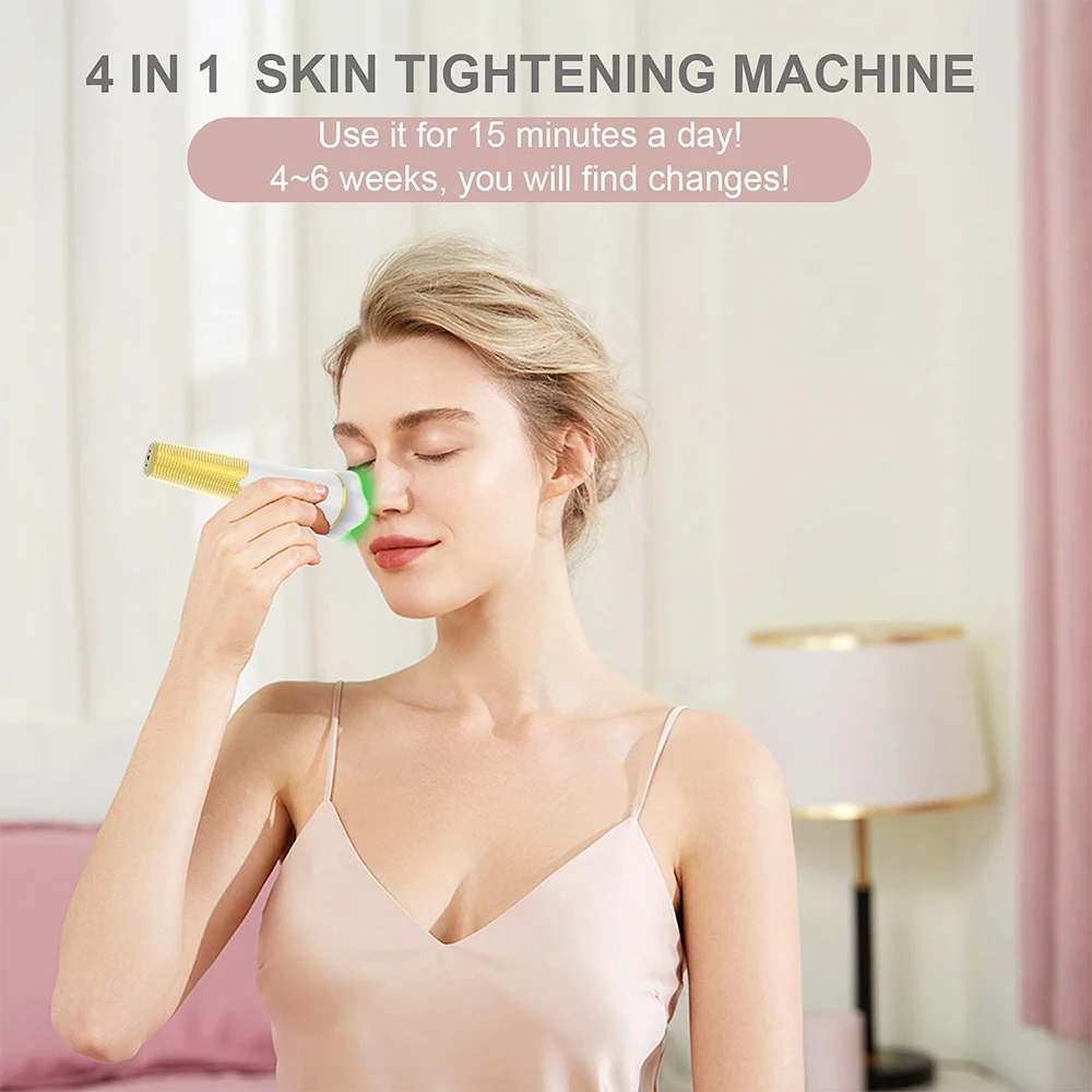 4 in 1 EMS RF LED Skin Tightening Machine Apply to Face Massager  Anti Aging Face Lifting Professional Care Anti-Aging Machine