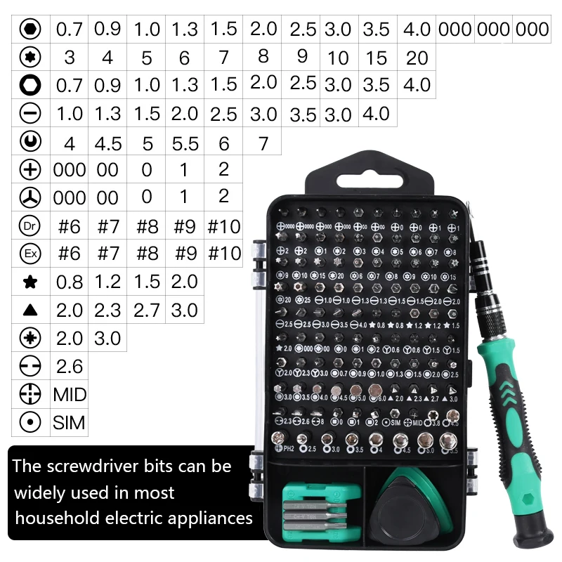 Precision Screwdriver Set 138/135/115 In 1 Mini Screwdriver Set Magnetic Torx Phillips Screw Bits Repair Phone PC Hand Tools Kit