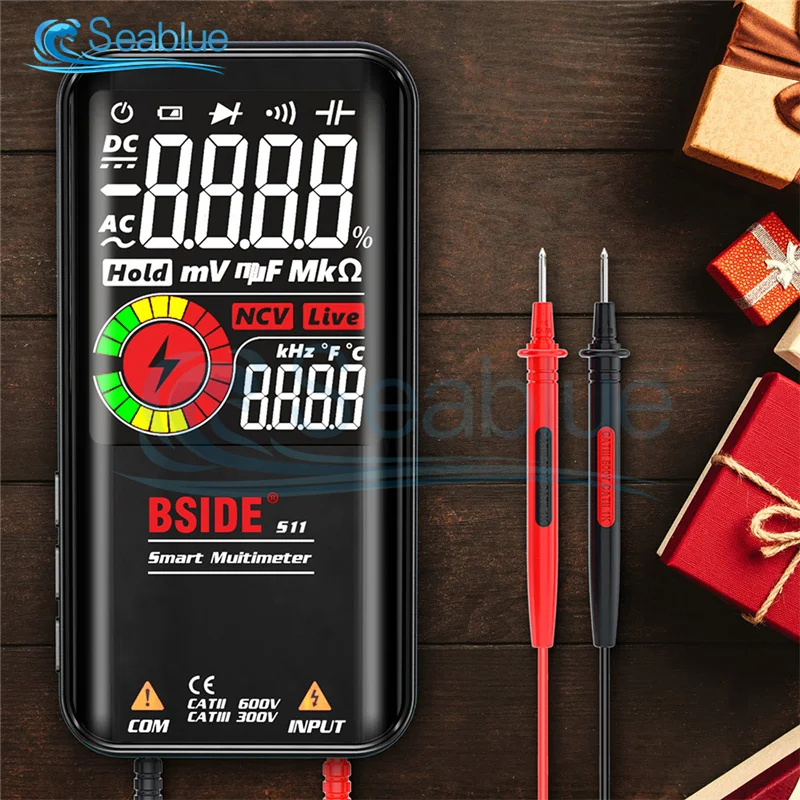 S11 Smart Large-screen Multimeter Color Screen Multimeter Built-in Lithium Battery