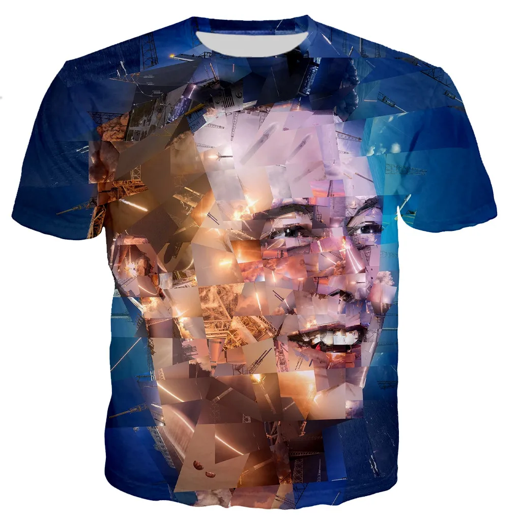 2021 New Elon Musk Men/women Cool 3D Printed T-shirts Casual Style Tshirt Streetwear Dropshipping Oversized