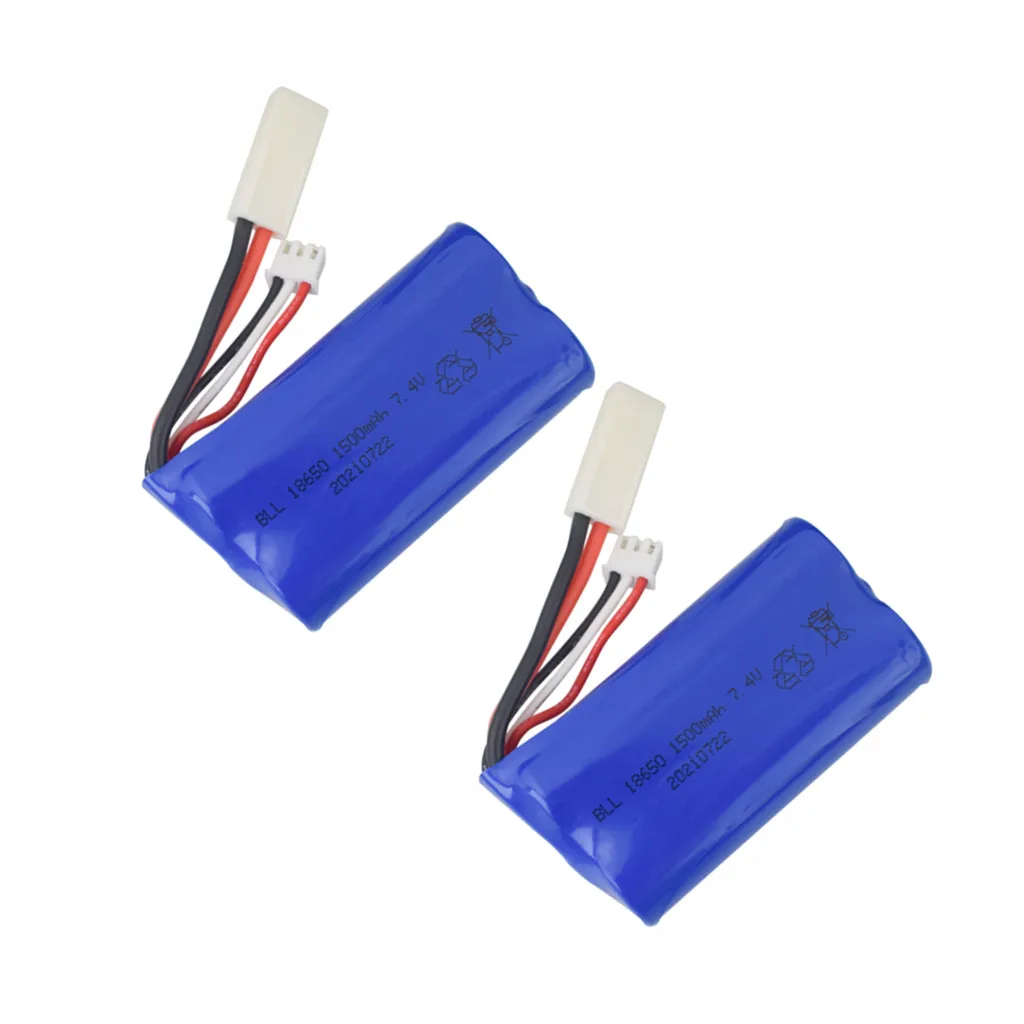 

2PCS 7.4V 1500mah lithium battery for feilun FT009 UDI009 UDI902 UDI002 AA102 RC boat spare parts high speed speedboat battery