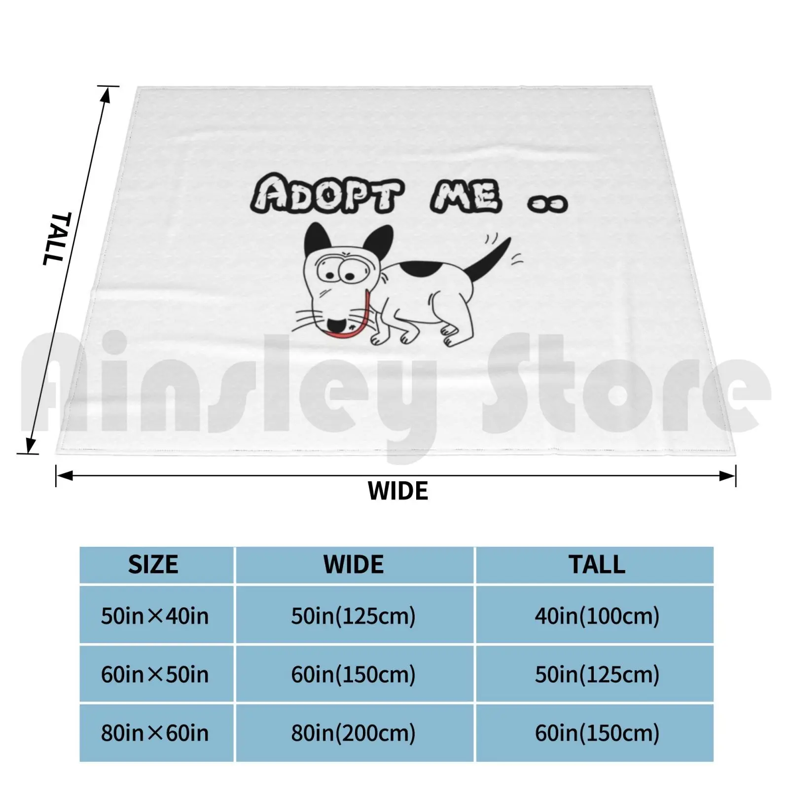 Adopt Me.. Blanket Fashion Custom Adopt Me Dog Lover Dog Pet