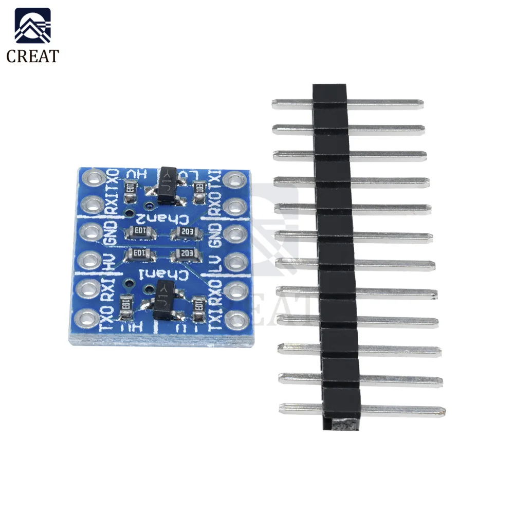 5PCS/Lot 2 Channel IIC I2C Logic Level Converter Module Bi-Directional Board for Arduino 5V to 3.3V