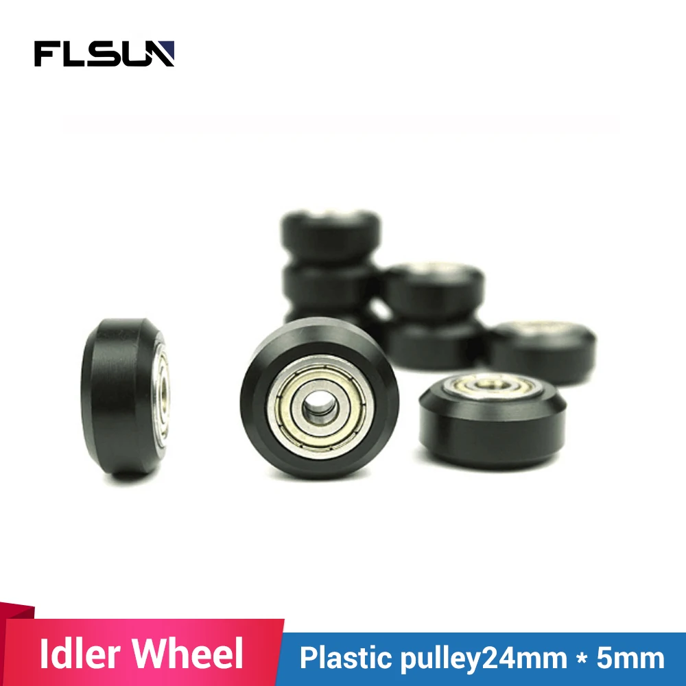 

10 pcs/lot Flsun Plastic Pulley Delta Kossel 3d printer 21.5mm OD*5mm ID For 3d Printer Parts