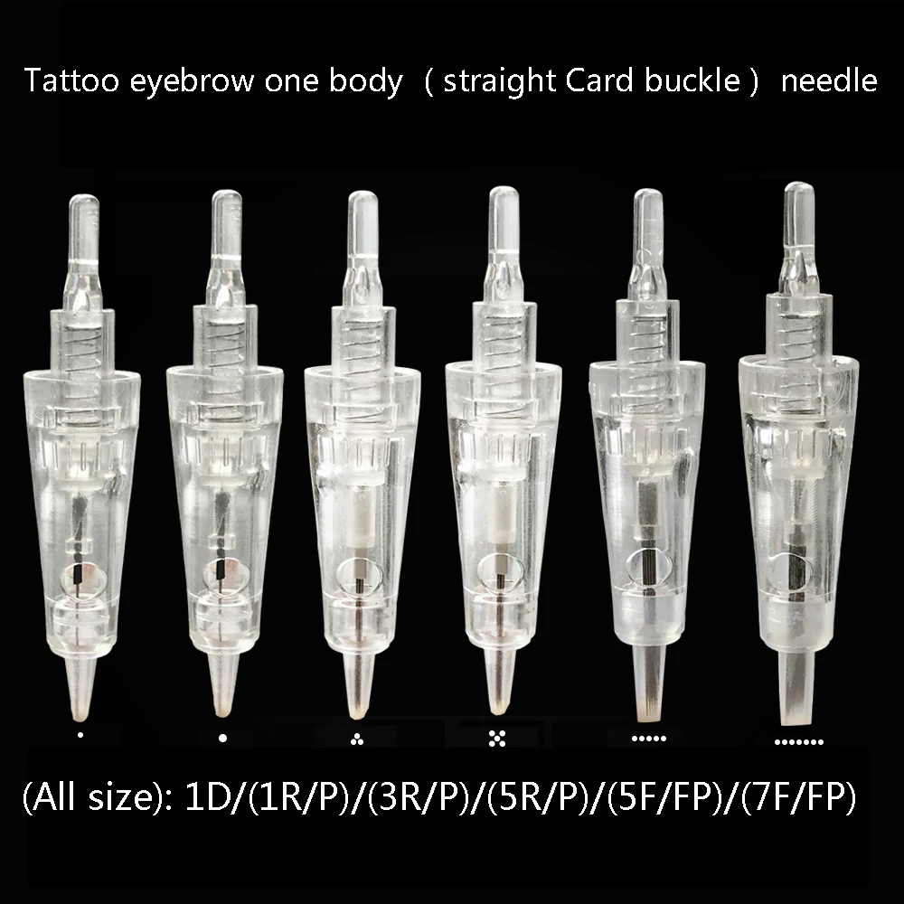 

20Pcs 1R 3R 5R 5F 7FTattoo Needles Professional Sterilized Permanent Makeup Eyebrow Lips Tattoo Makeup Needles