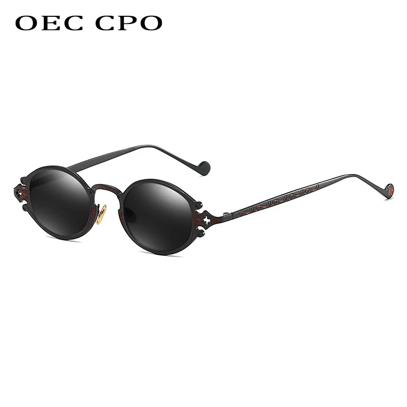 Nowe cateye street shoot męskie okulary przeciwsłoneczne damskie retro okulary steampunk gotyckie owalne metalowa rama rzeźbione okulary przeciwsłoneczne Gafas sol mujer