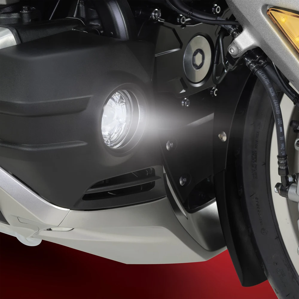 Suporte com botão para luz de neblina de led, para honda goldwing gl1800 2018 2019 2020 2021