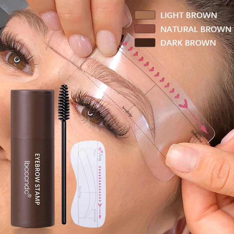 Eyebrow Powder Hairline Shading Powder Comes With Eyebrow Cards Brow Brush Naturally Lasting Without Blooming Brown Eyebrow Tint