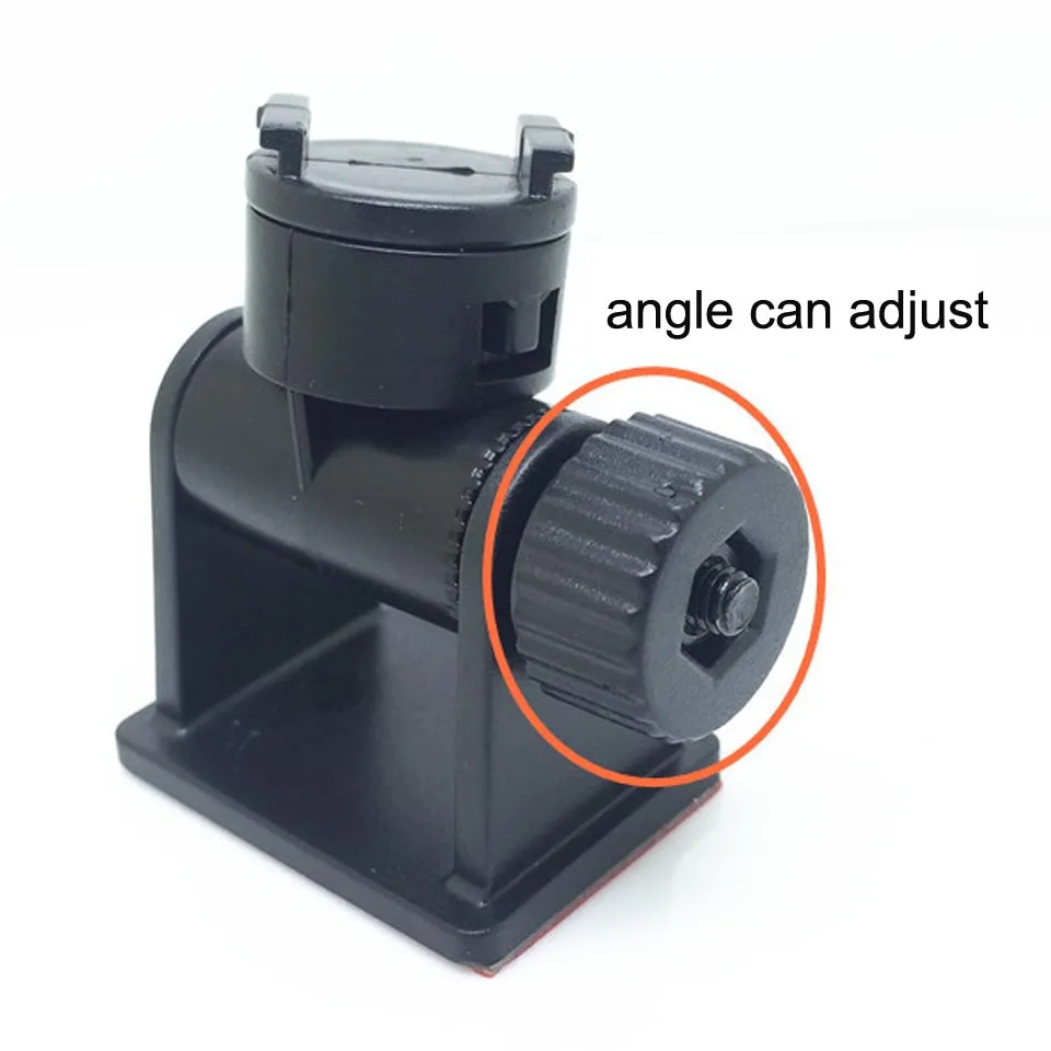 Mini Concave Type 360 Degrees Adjustable ABS Adhesive Holder Mount for GPS Car DVR Driving Recorder Electronic Dog Radar Bracket