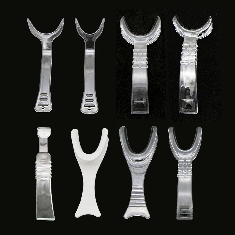 

13pcs/set Dental T Y Shape Intraoral Cheek Lip Retractor Dentist Intraoral Mouth Expanders Dentistry Tools Transparent / White