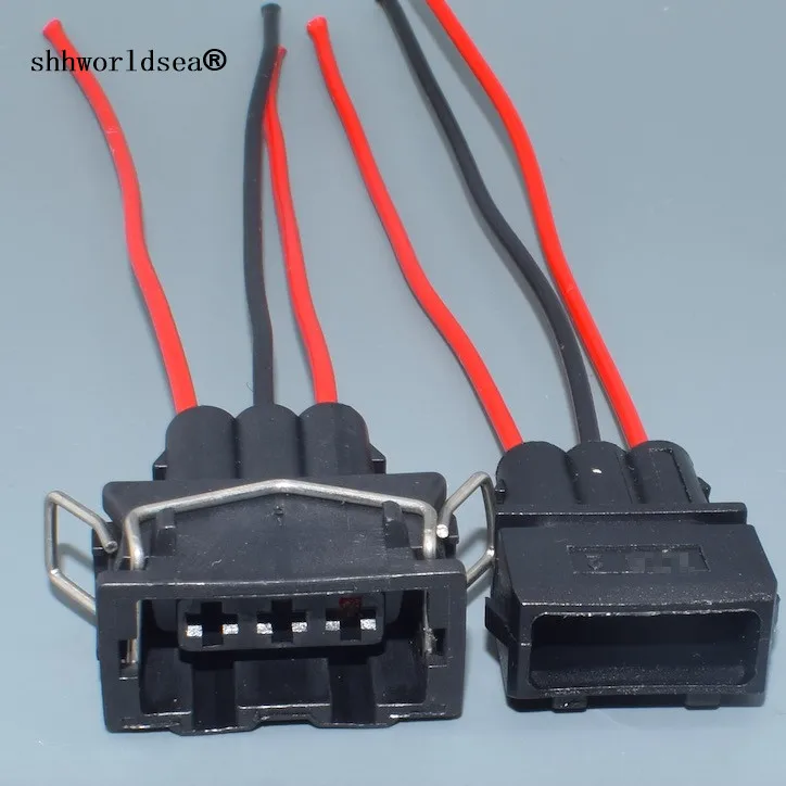 

Shhworldsea 3 Pin Waterproof Housing Plug 357 972 763 Wiring Harness Electric Cable Connector 357972763 357 972 753 for VW Car