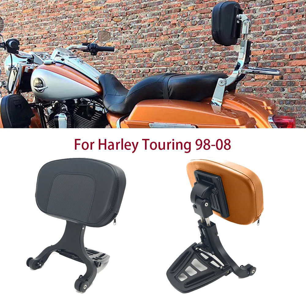 

Motorcycle Multi-Purpose Driver Passenger Backrest For Harley Touring Road King Road Glide Street Glide 1998-2008 FLHRC