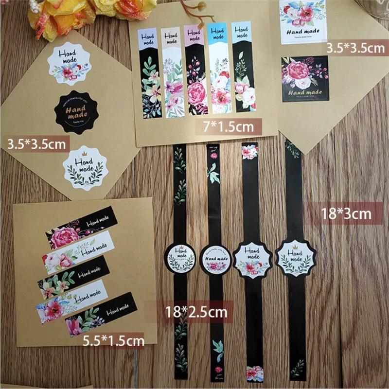 800 Buah/Lot Kawaii Bunga Persegi Terima Kasih HANYA UNTUK ANDA Penyegelan Paket Label DIY Multifungsi Stiker Segel Hadiah