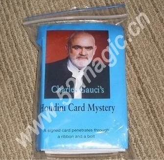 Houdini Card (Escape) Mystery Magic Tricks For Magician Choose the Signed Card Magie Close Up Illusions Gimmick Props